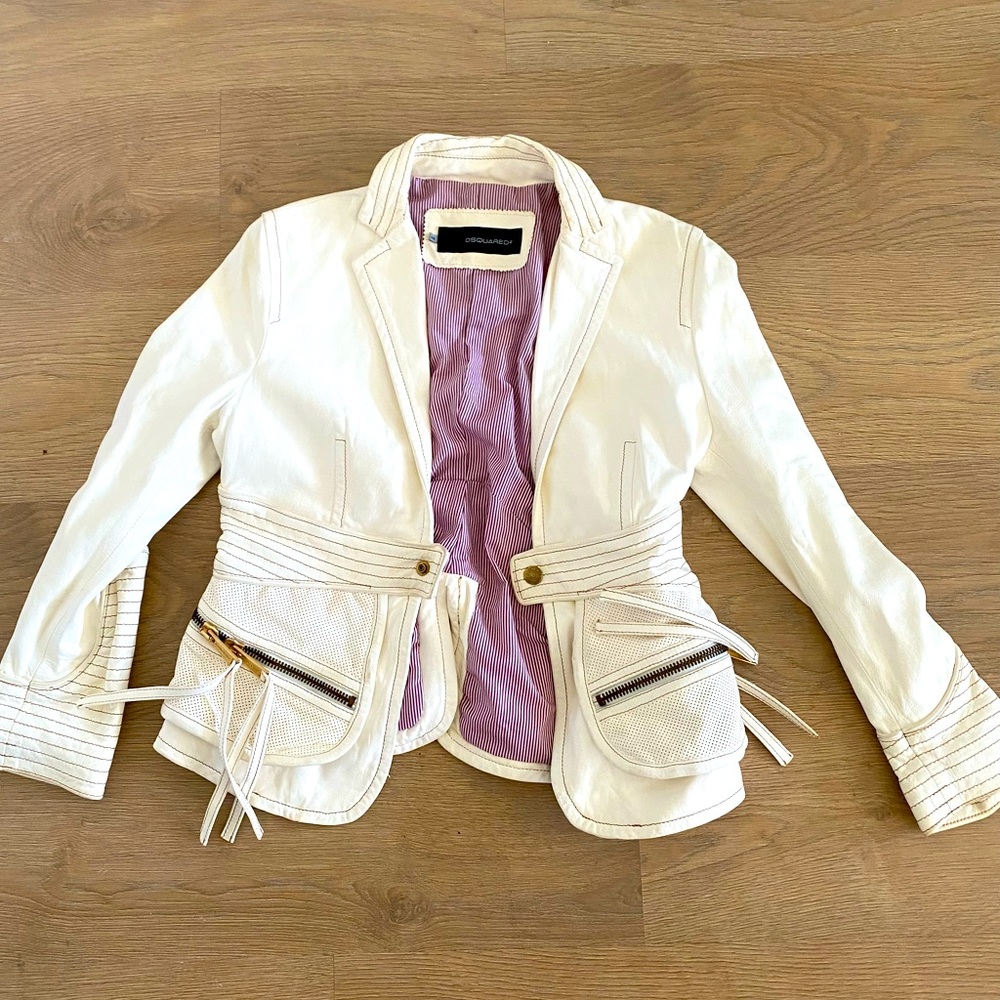 DSQUARED2 vintage leather jacket